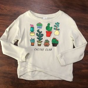 Cream “Cactus Club” Sweater Size M